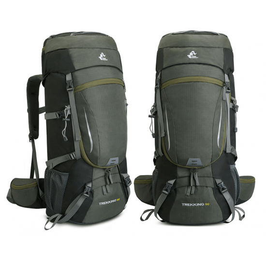  Mochila grande  para senderismo Marca FREE KNIGHT, 60L MOC00358