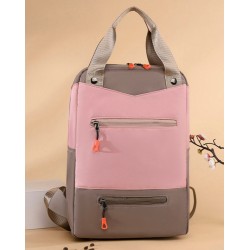 Mochila mediana de nailon impermeable para mujer; mochila para laptop MOC00361
