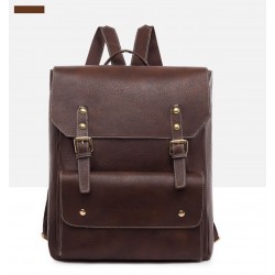 Mochila grande estilo retro de cuero sintetico para mujer; mochila para laptop MOC00363 Mochila grande estilo retro de cuero sintetico para mujer; mochila para laptop MOC00363