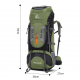 Mochila  grande para senderismo marca Free Knight de 80L MOC00382