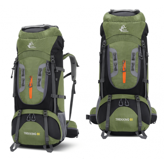 Mochila  grande para senderismo marca Free Knight de 80L MOC00382