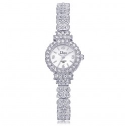 ManChDa - Reloj de lujo para mujer, con movimiento de cuarzo, con diamantes de imitación REL00083