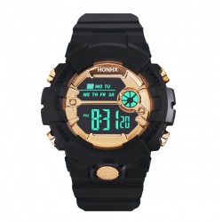 Reloj digital de hule marca HONHX para destudiantes, modelo 591-99F REL00104