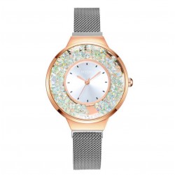 Reloj de cuarzo para mujer con correa de malla REL00084