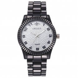 Reloj con correa de acero para hombre y mujer REL00043