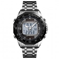 Reloj de pulsera para hombre con energía solar, pantalla doble, digital, analógico, deportivo REL00055