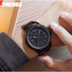 Reloj de acero inoxidable con correa de acero oinoxidable, estilo clásico, casual, resistente al agua REL00146
