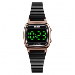 Reloj digital resistente al agua con correa de acero REL00058