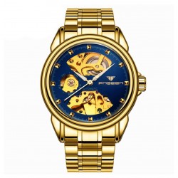 Reloj para hombre mecánico automático de acero inoxidable resistente al agua REL00069