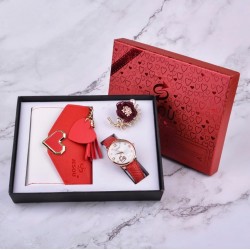 Set de regalo para mujer: reloj+cartera+broche REL00070