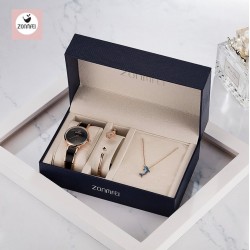 Juego de regalo para mujer reloj, pulsera, cadena REL00091 Juego de regalo para mujer reloj, pulsera, cadena REL00091