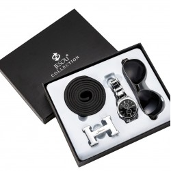 Set de regalo para hombre reloj + cinturón + gafas REL00009
