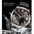 Reloj de pulsera para hombre, estilo simple, resistente al agua, correa de acero REL00062