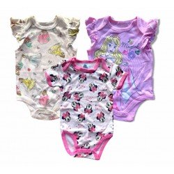 Mamelucos de bebé, mamelucos para niña, 0-3 meses MAM00006