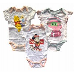 Mamelucos de bebé, mamelucos para niña, 0-3 meses MAM00008