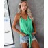 Camiseta sin mangas para mujer, cuello en V CAM00004B