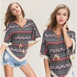 Blusa de verano con mangas cortas CAM00011