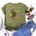 Camiseta para mujer divertida con diseño de flor CAM00017B