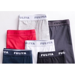 Boxer pierna larga de 100% algodón para hombre, gris claro BOX00010E