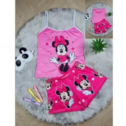 Pijamas con short de piel de durazno, pijamas colombianas PIJ00005D