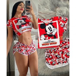 Pijamas de piel de durazno con chores PIJ00007A