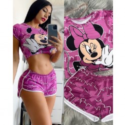 Pijamas de piel de durazno con chores PIJ00007B
