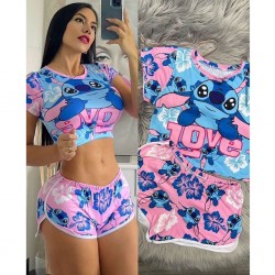 Pijamas de piel de durazno con chores PIJ00007C