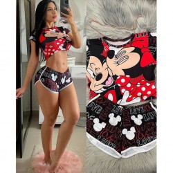 Pijamas de piel de durazno con chores PIJ00007D