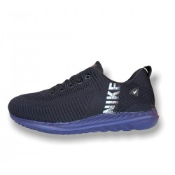 Tenis NIKE negro con suela azul para hombre ZAP00299