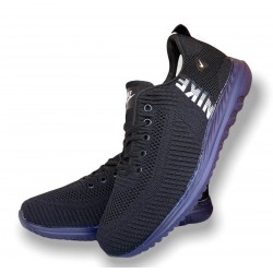 Tenis NIKE negro con suela azul para hombre ZAP00299