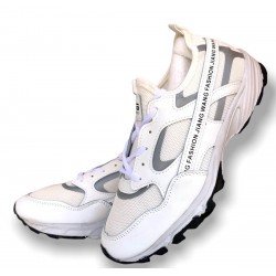 Tenis blancas con suela antideslizante unisex  ZAP00331
