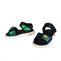 Sandalias de nailon con lentejuelas para nina ZAP00433A Sandalias de nailon con lentejuelas para nina ZAP00433A