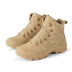 Zapatos de seguridad de alta resistencia, botas tacticas  color cafe ZAP00730-1