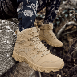 Zapatos de seguridad de alta resistencia, botas tacticas  color cafe ZAP00730-1