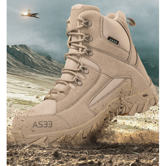 Zapatos de seguridad de alta resistencia, botas tacticas  color cafe ZAP00731-1
