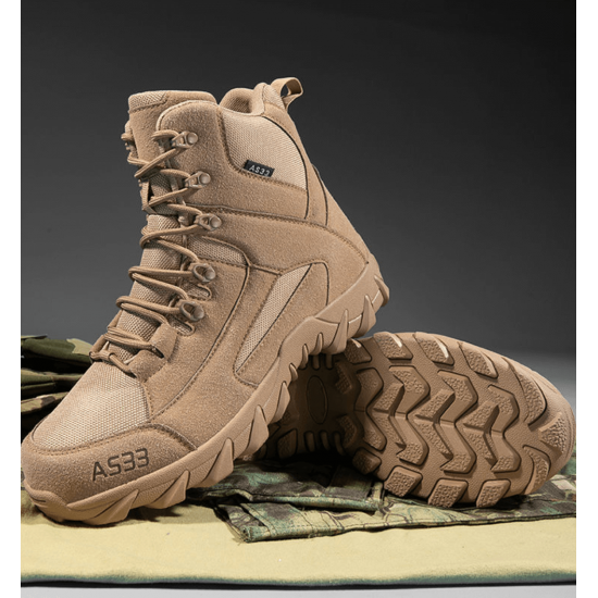 Zapatos de seguridad de alta resistencia, botas tacticas  color cafe ZAP00731-1