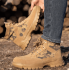 Zapataos de seguridad con punta de acero, antideslizantes, color cafe ZAP00764-1