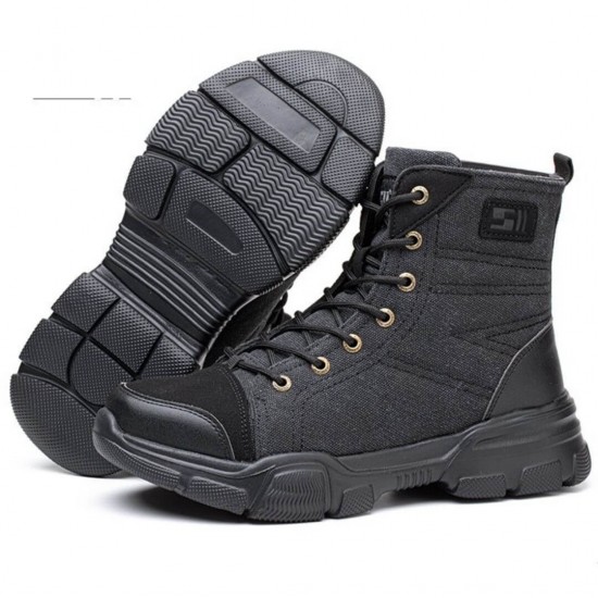 Zapatos para trabajar con punta de acero, antideslizantes, color negro ZAP00765-2 Zapatos para trabajar con punta de acero, antideslizantes, color negro ZAP00765-2