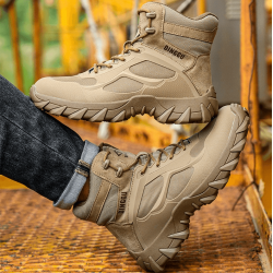 Zapatos para trabajo con punta de acero, color beige ZAP00767-1
