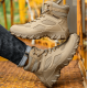 Zapatos para trabajo con punta de acero, color beige ZAP00767-1