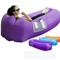 Tumbona inflable, LAMZAC, fácil de instalar, impermeable, tumbona portátil, sillon inflable al aire libre, sofá para camping, senderismo, natación, piscina, playa, jardín, viajes. LAM00001